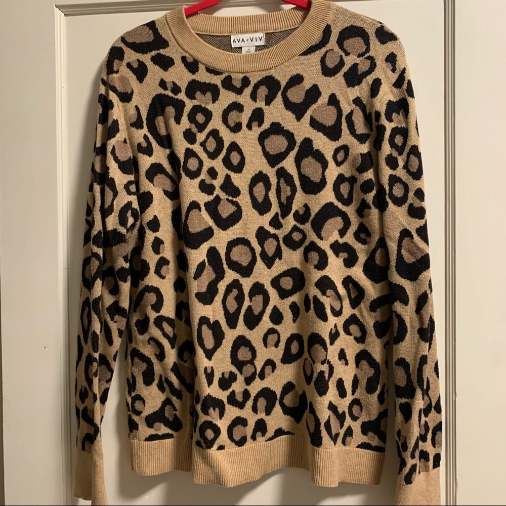 Cheetah Print Sweater